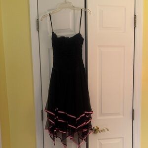 Blondie Nites Black and Pink High-Low Dress